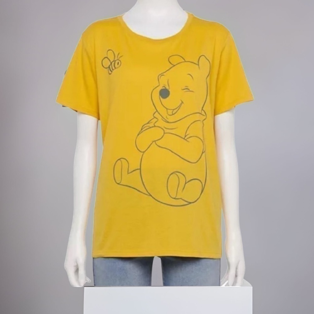 Disney Winnie the Pooh Golden Yellow T-shirt NWT XL Women’s